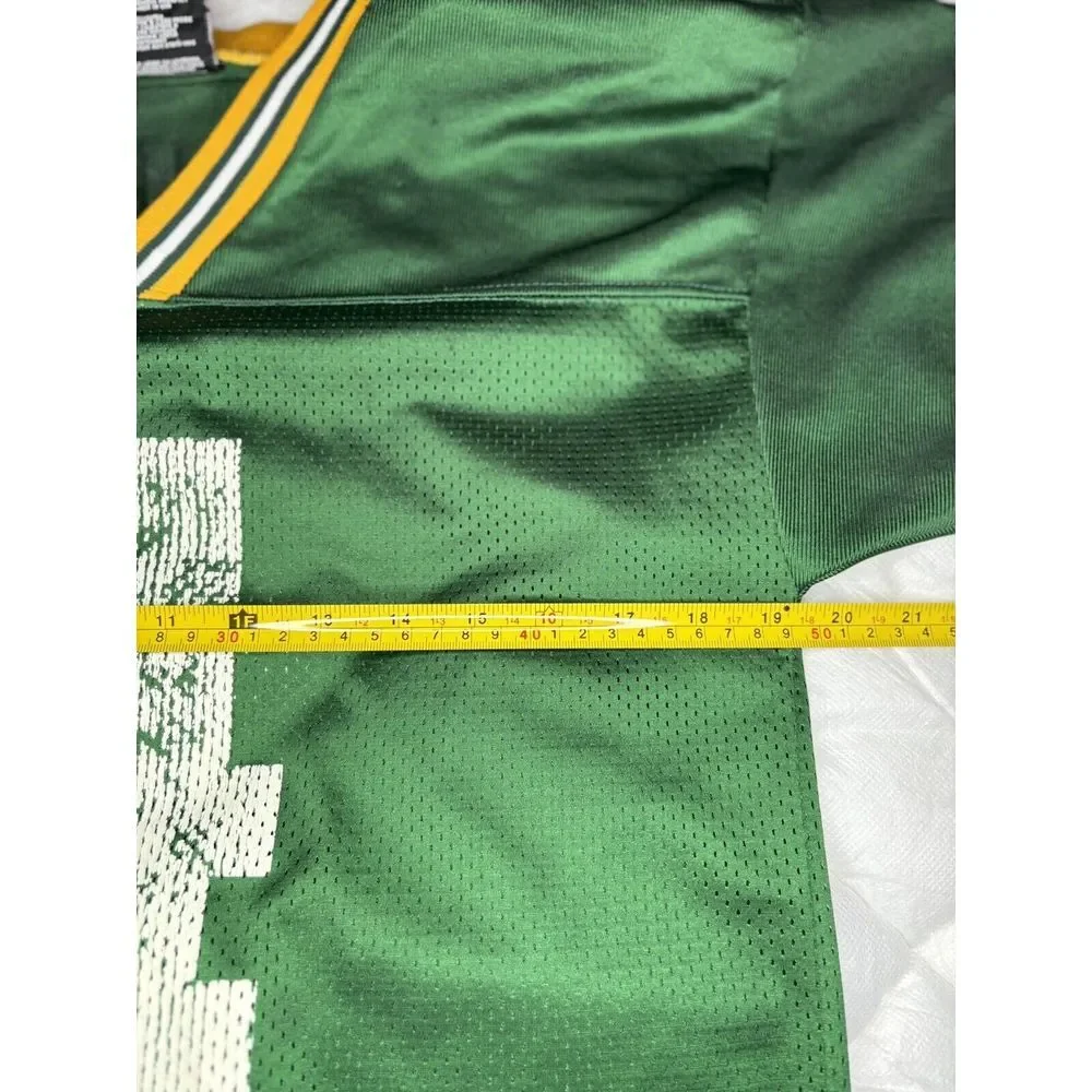 Vintage Logo Athletic‎ Green Bay Packers Brett Favre Jersey YOUTH Size L Large - Picture 5 of 6